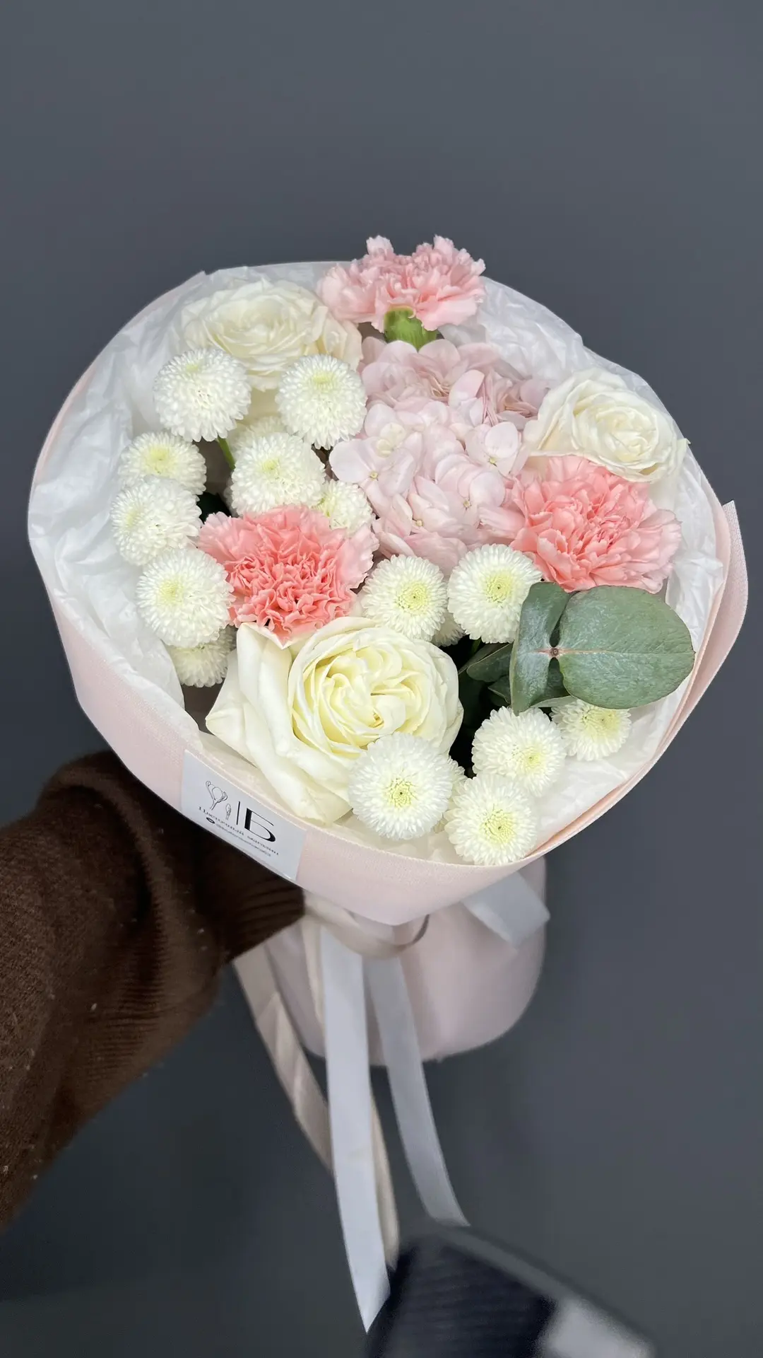 Авторский букет с Розой Плая Бланка