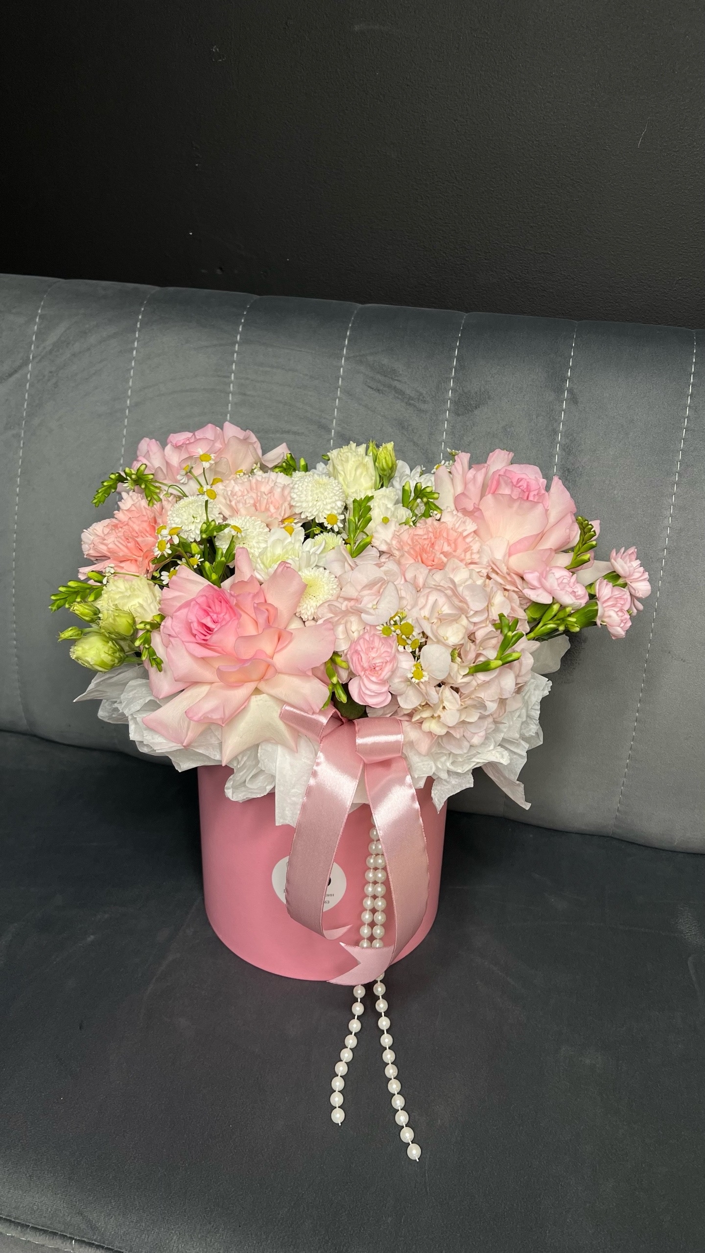 Авторская сборная коробка с французскими розами