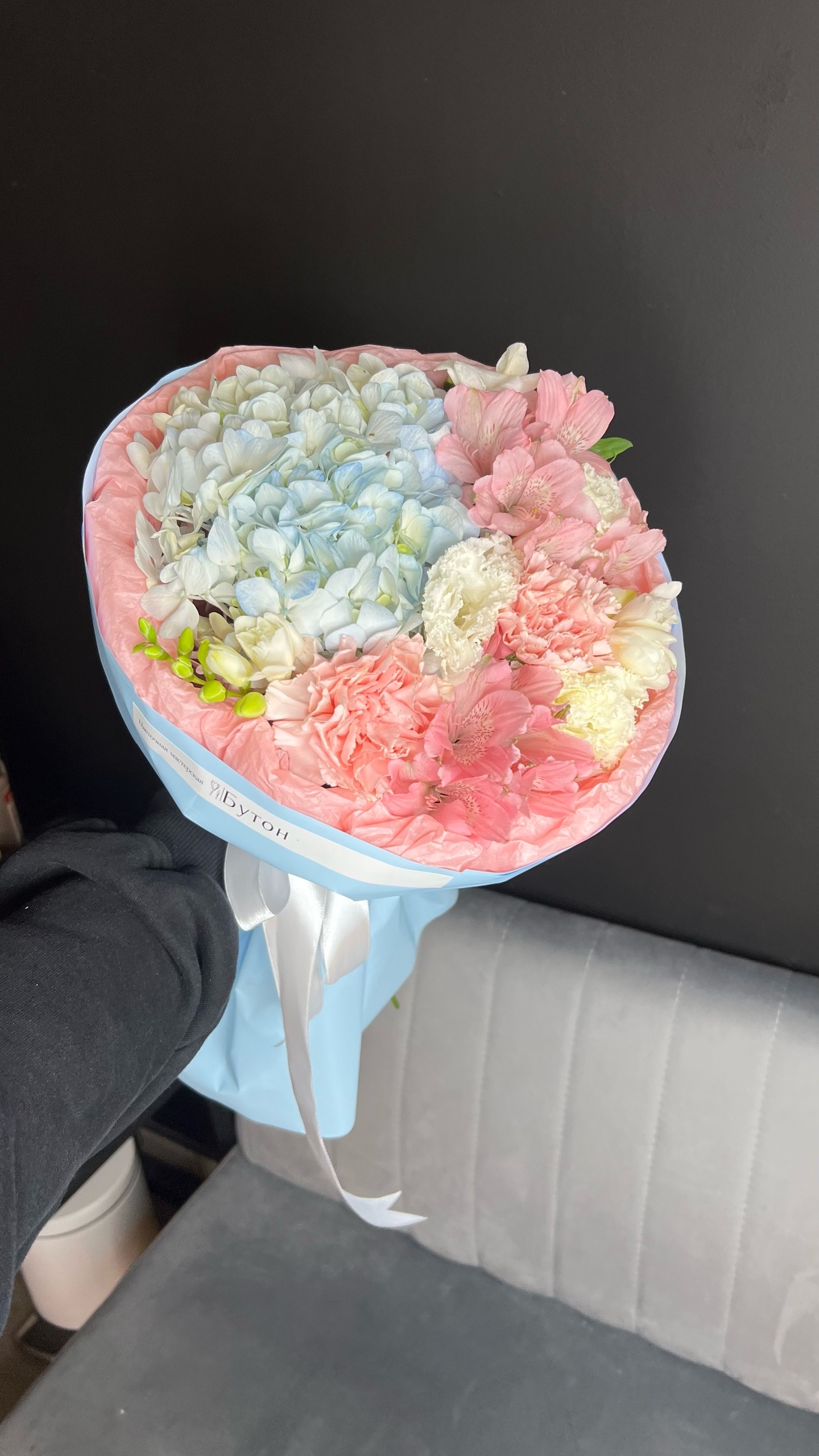 Авторский букет с Гортензией