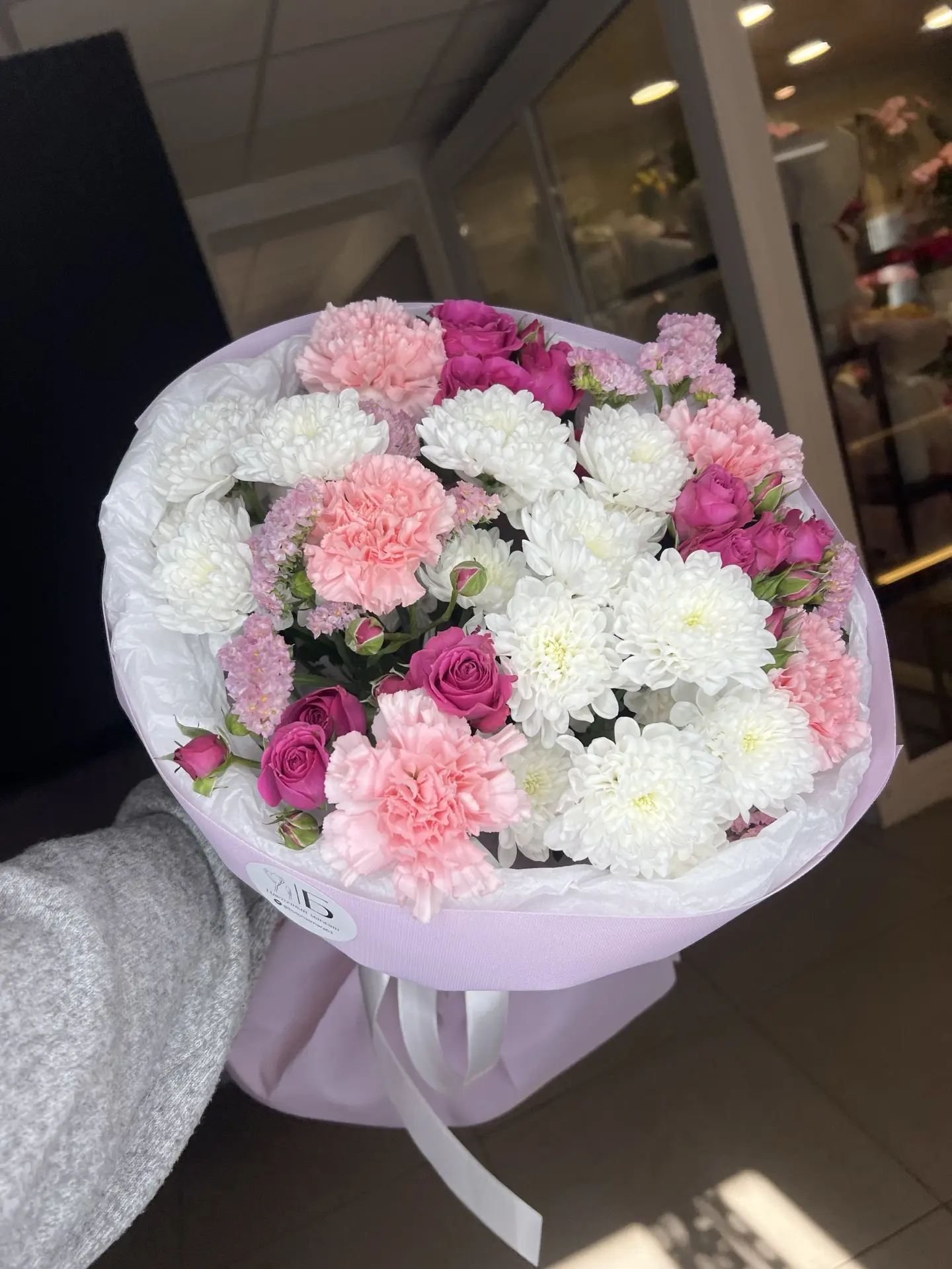 Авторский букет со статицей