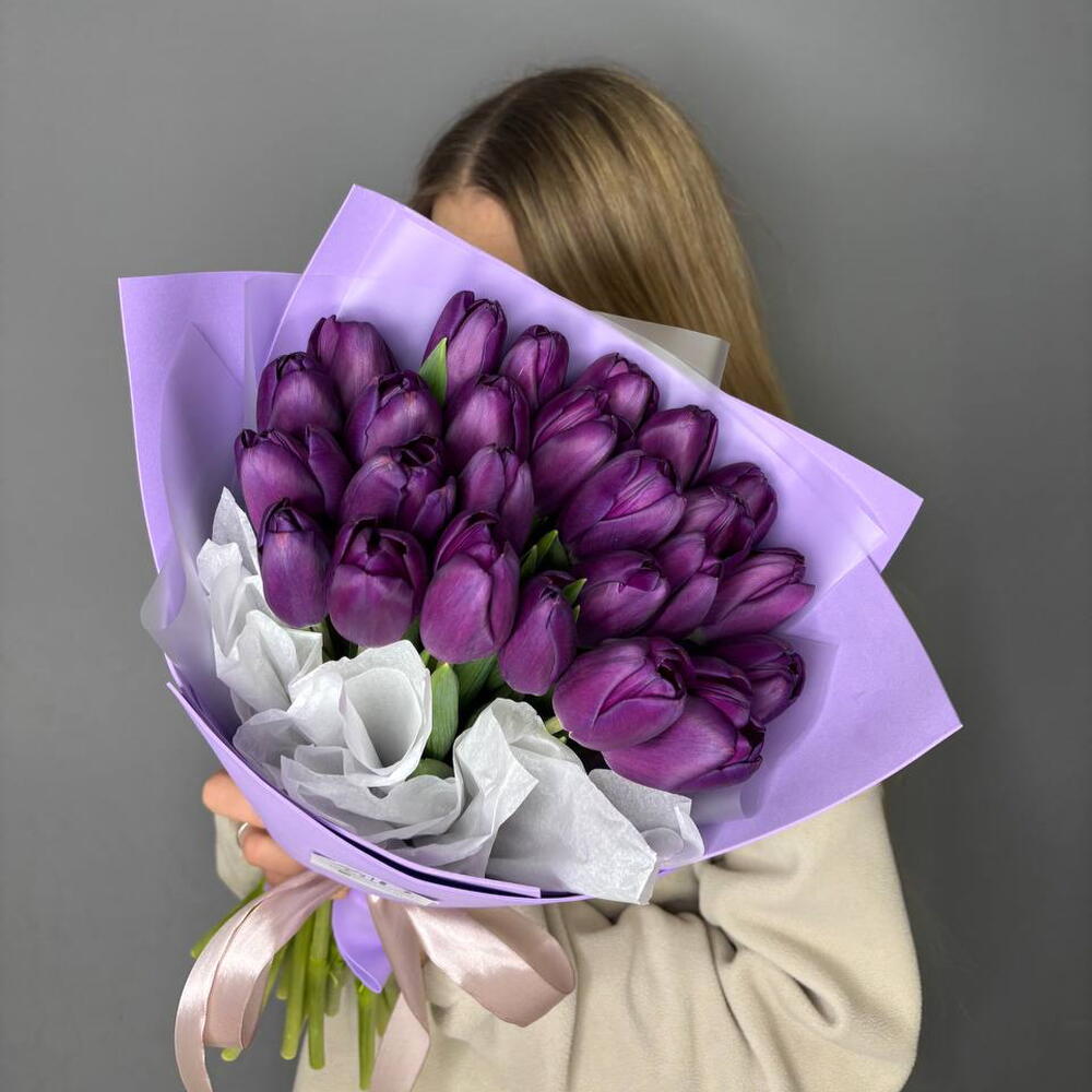 Mono-букет с тюльпанами