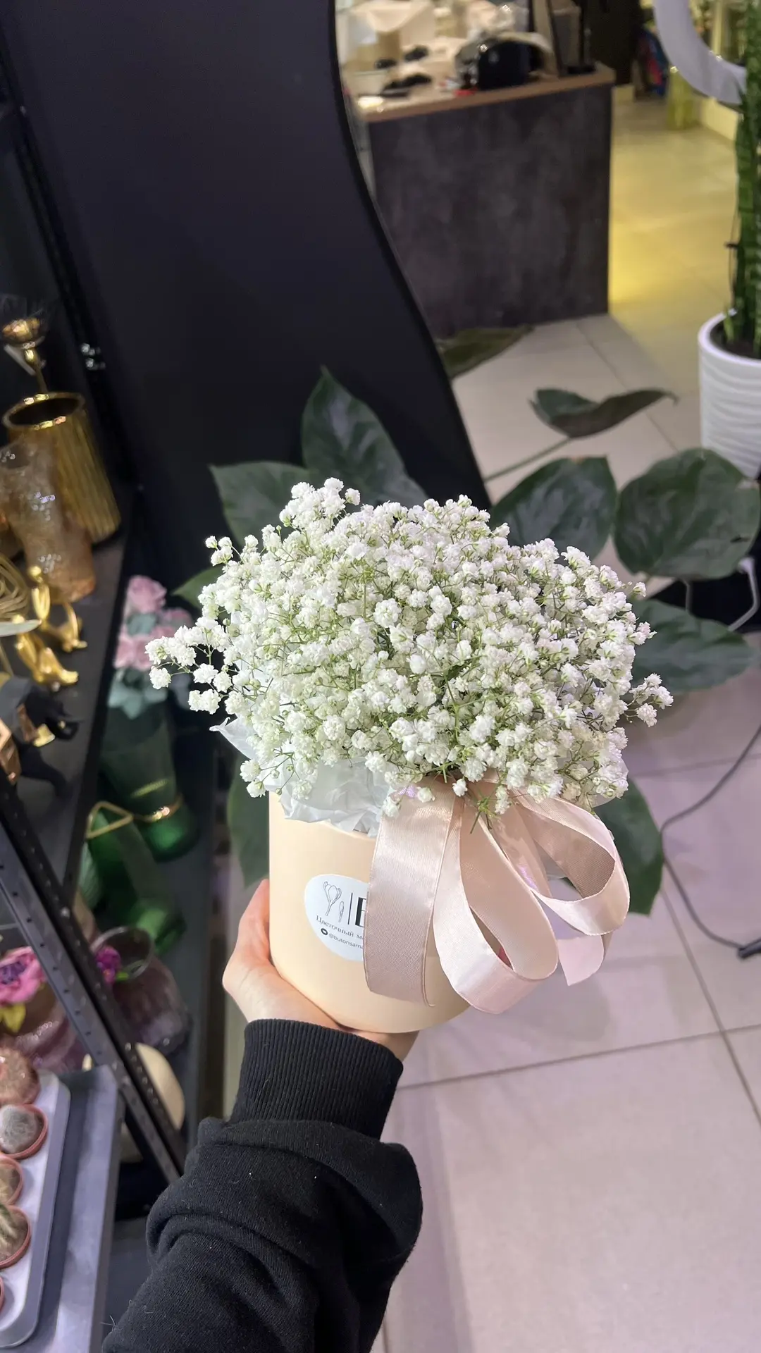 Коробочка с гипсофилой