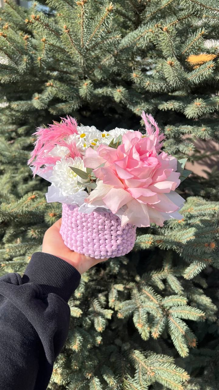 Авторская композиция в кашпо