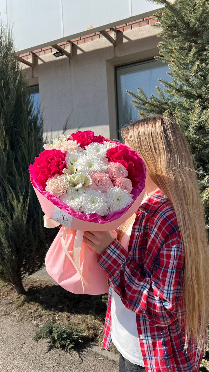 Авторский букет с французскими розами