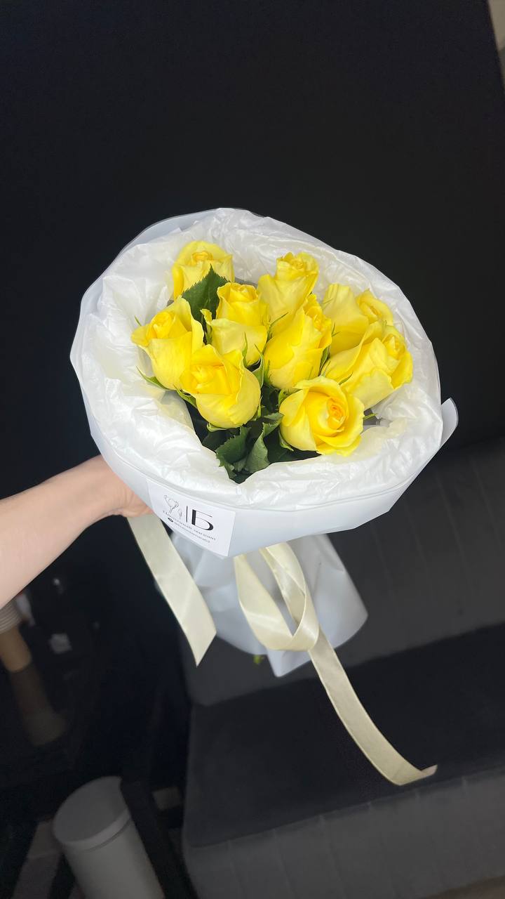 Монобукет из 9 кенийских роз