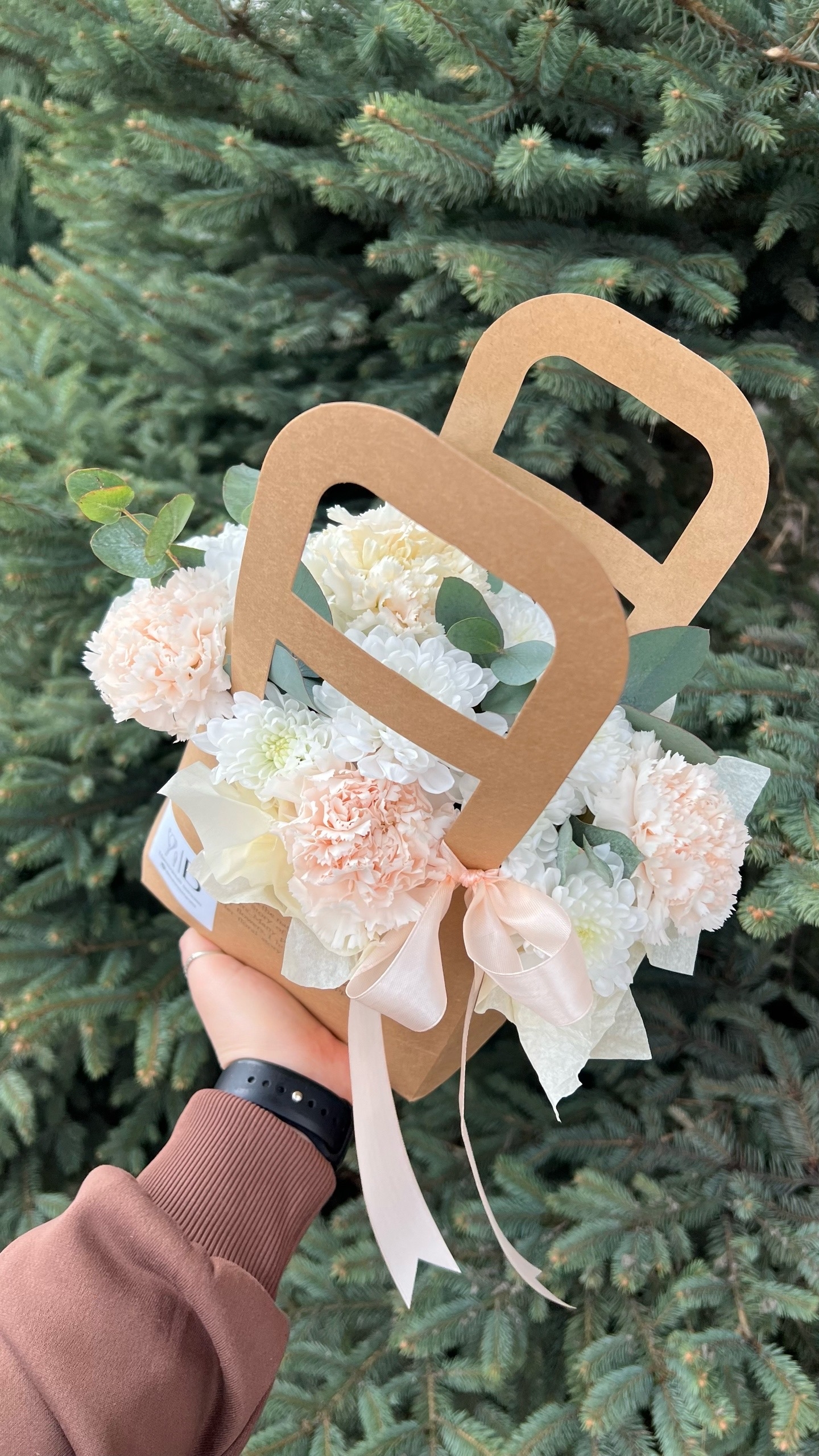 Композиция в сумочке "Fresh"